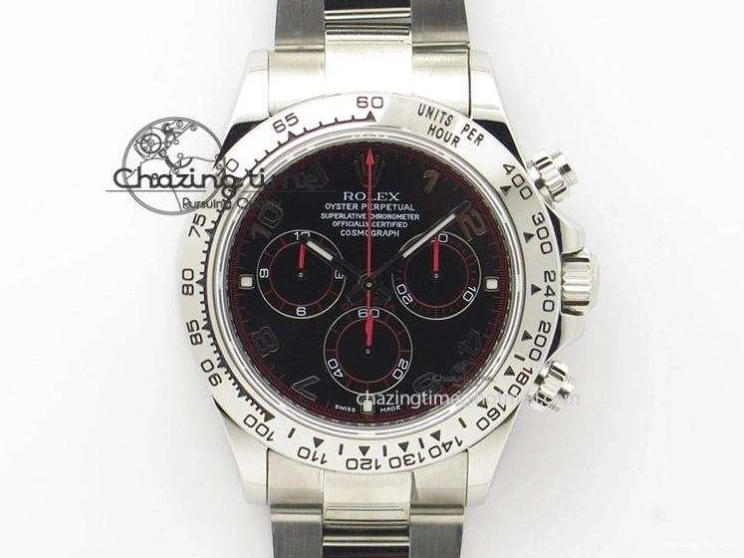 0515 Functional Daytona All Black PVD TWF Best Edition Rainbow Diamonds Bezel Black Dial on PVD Bracelet A 2449